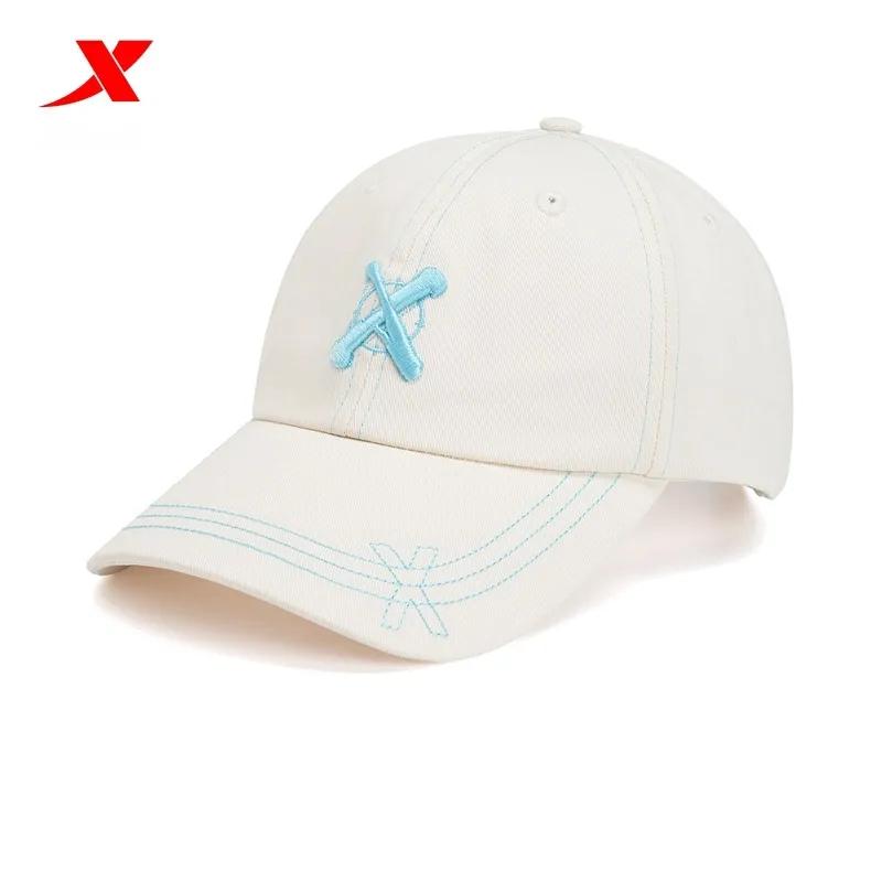 Xtep 스포츠 캡 남성과 여성 2023 새로운 테두리 모자 여성 커플 패션 모자 태양 방지 트렌디 한 커플 야구 모자